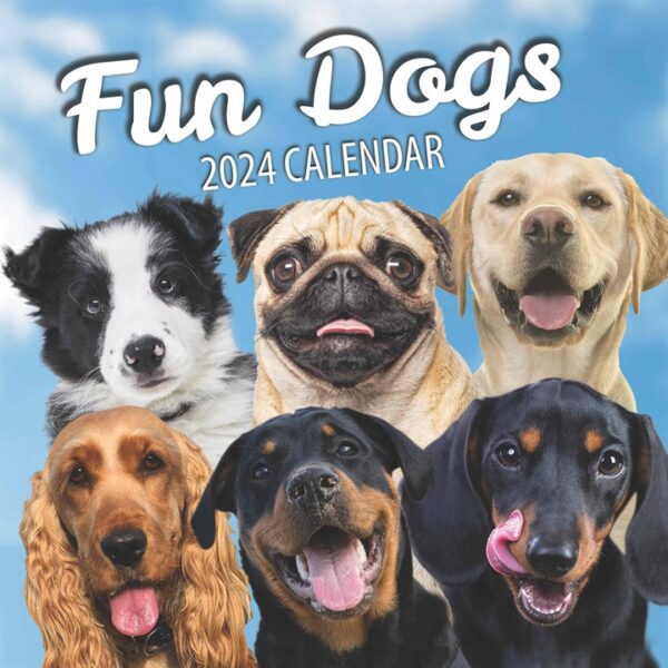 Fun Dogs Calendar 2024