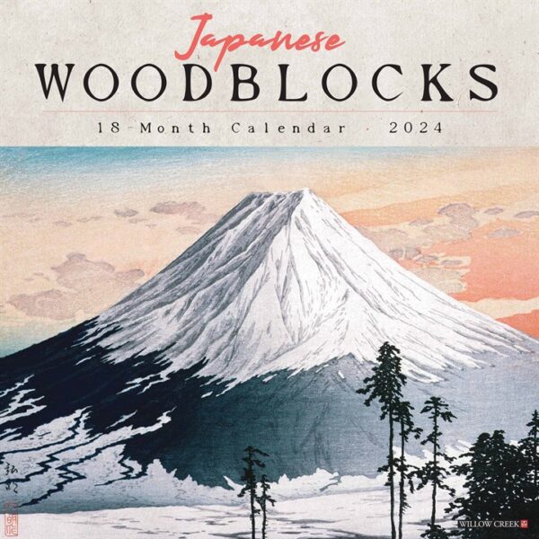 Japanese Woodblocks Calendar 2024