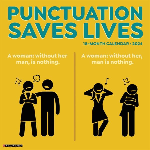 Punctuation Saves Lives Calendar 2024