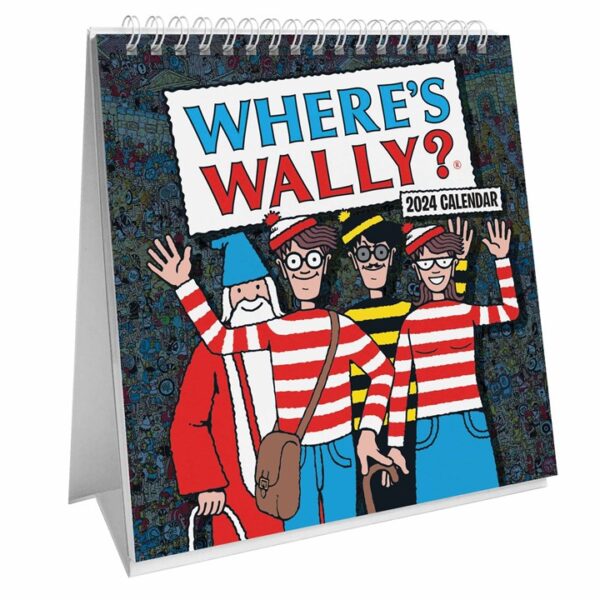 Where's Wally Easel Desk Calendar 2024