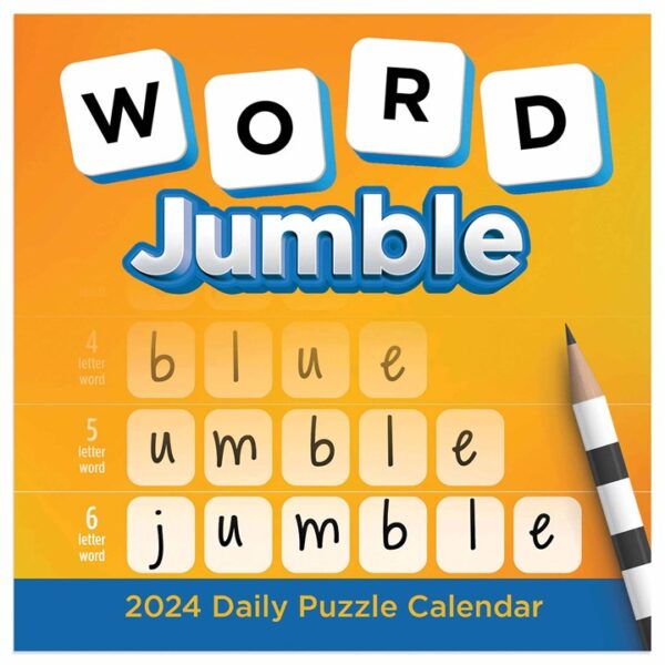 Word Jumble Desk Calendar 2024