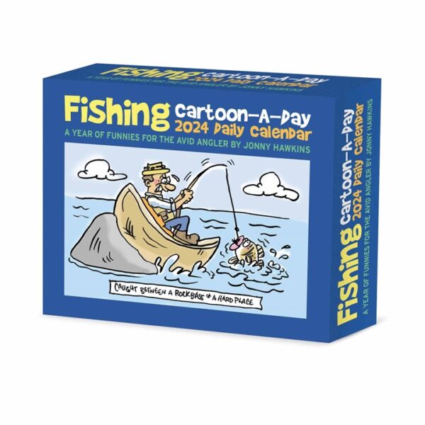 Fishing Cartoon A Day Desk Calendar 2024
