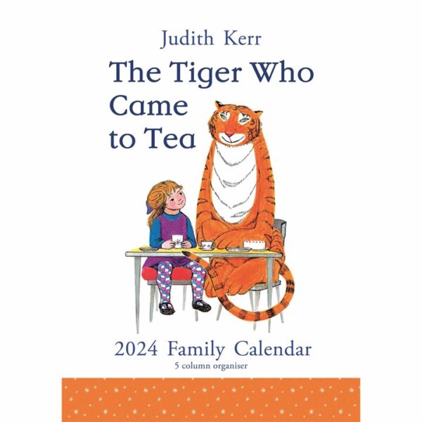 The Tiger Who Came to Tea A3 Family Planner 2024
